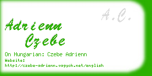 adrienn czebe business card